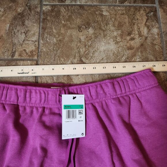 Nike Fleece Jogger Pants Women’s XL – Hot Fuchsia, Mid-Rise, Unworn - Picture 10 of 10